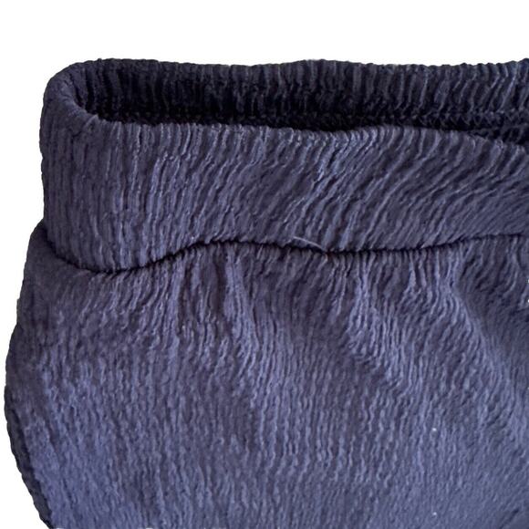 Isaac Mizrahi Pull On Pants Wide Leg Elastic Waist Blue Women Size L Pant - Picture 7 of 11